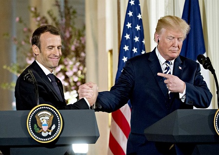 Trump-Macron-Besties